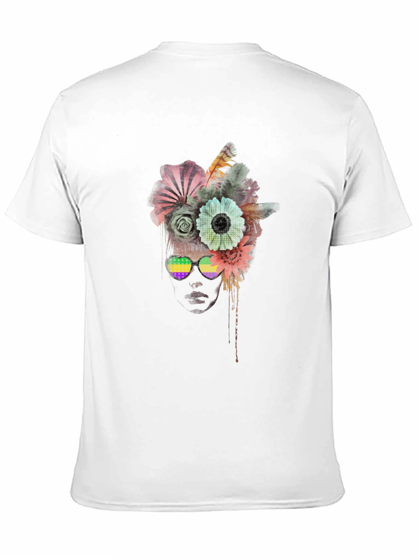 Floral Sunglasses Graphic T-Shirt - Unisex