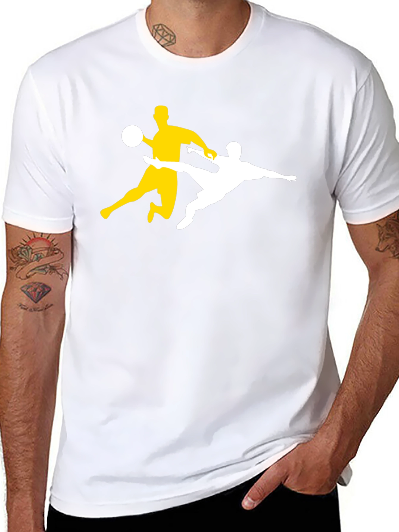 Soccer Players Black T-Shirt