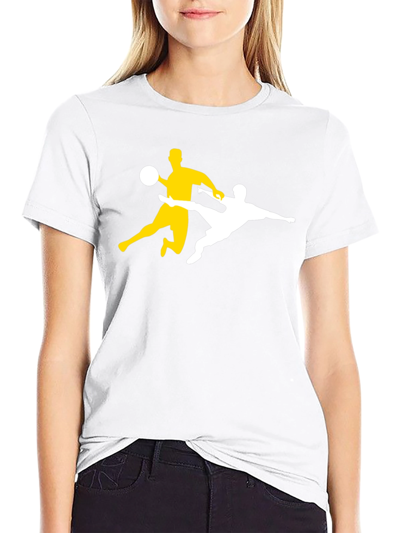 Soccer Players Black T-Shirt