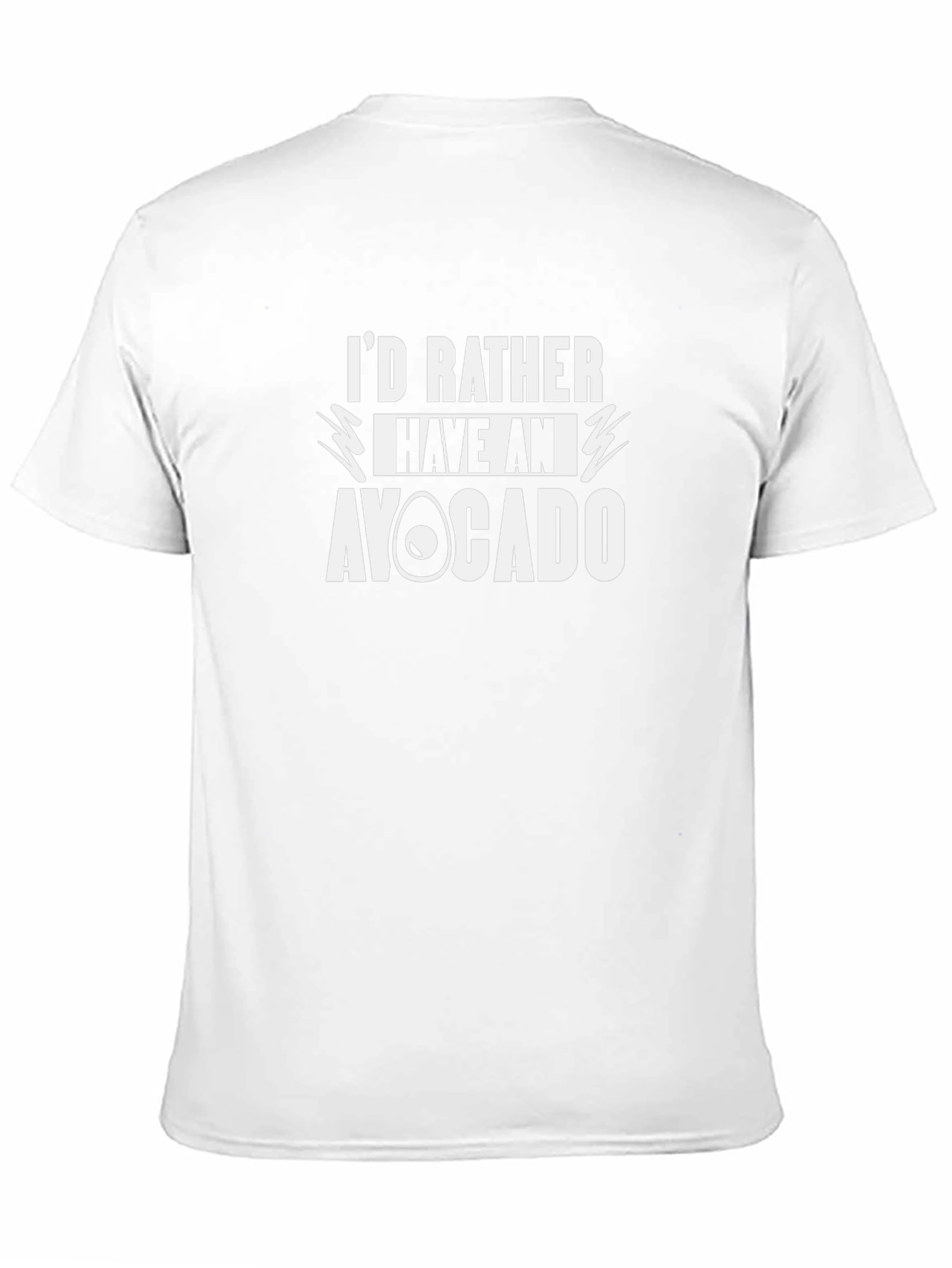 Id Rather Have an Avocado Black T-Shirt