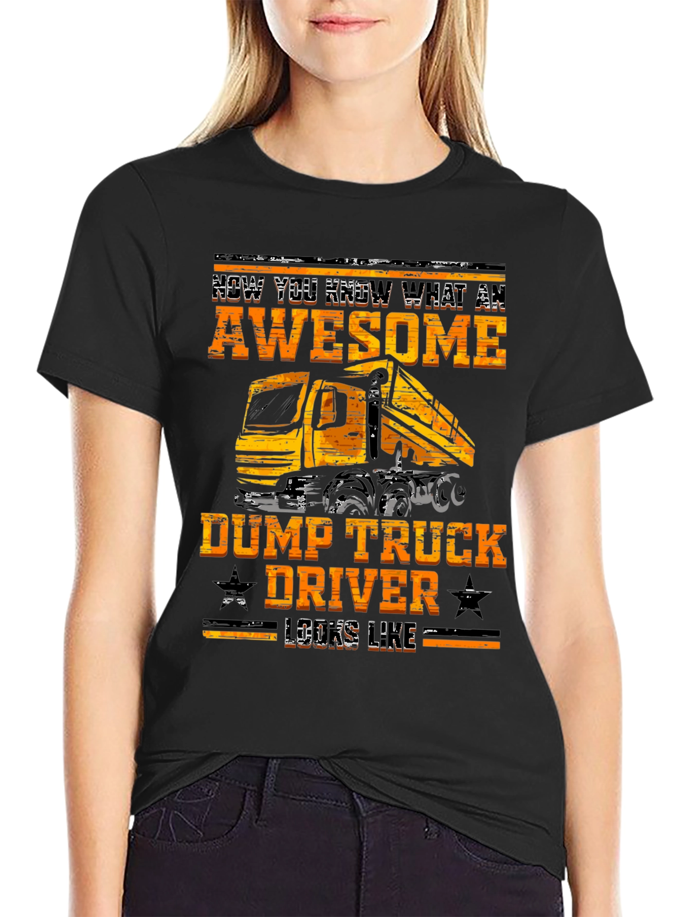 Awesome Dump Truck Driver Graphic Tee