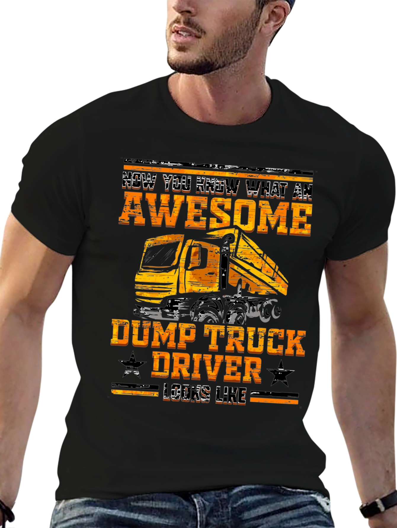 Awesome Dump Truck Driver Graphic Tee