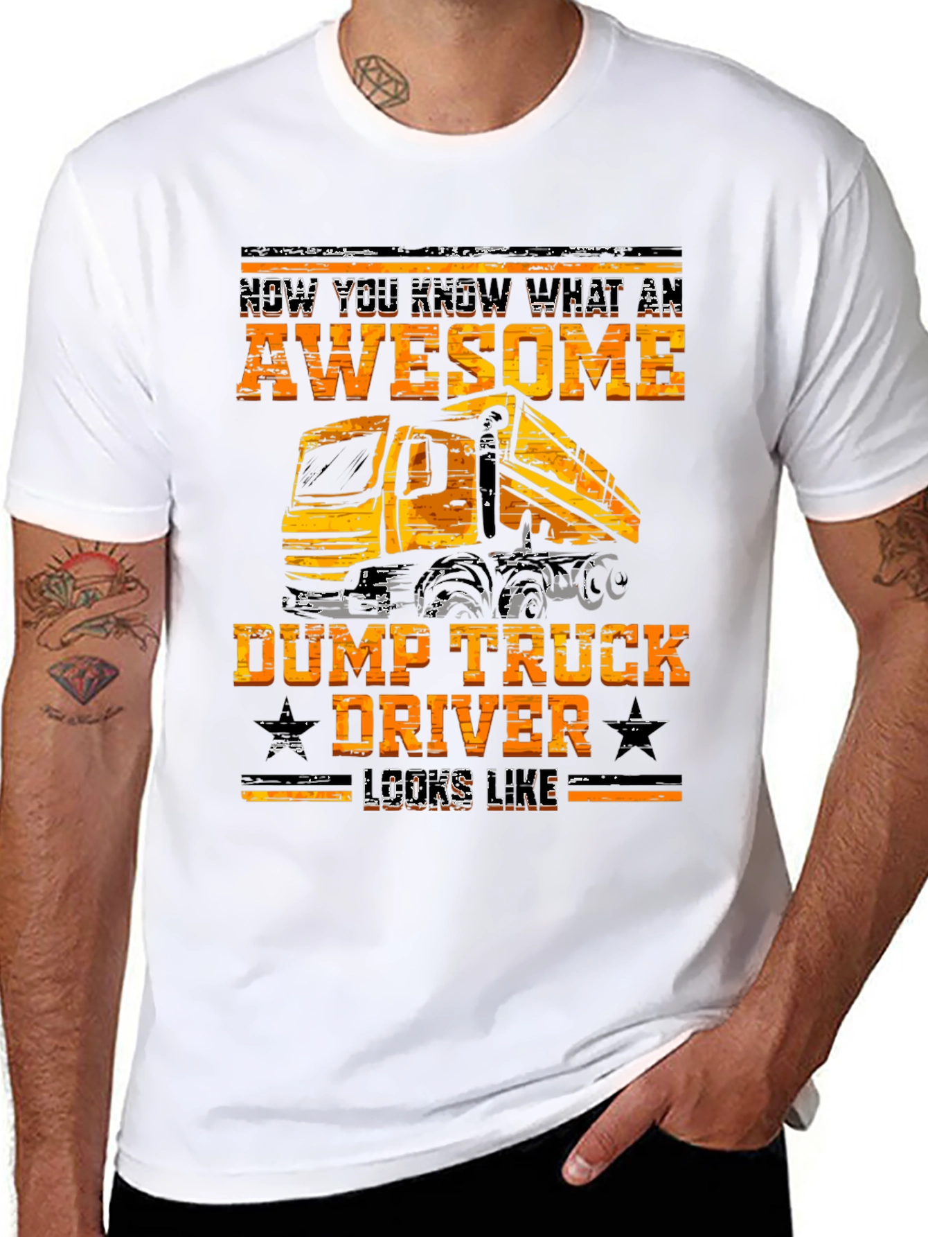 Awesome Dump Truck Driver Graphic Tee