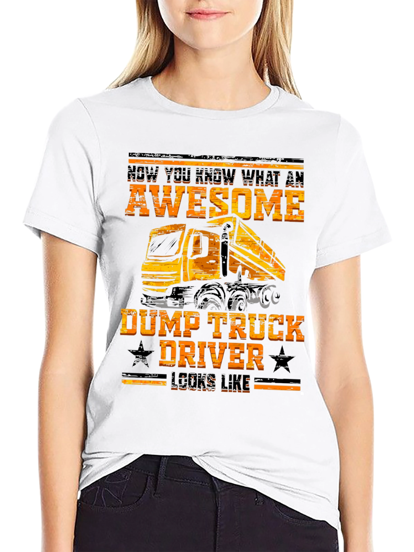Awesome Dump Truck Driver Graphic Tee