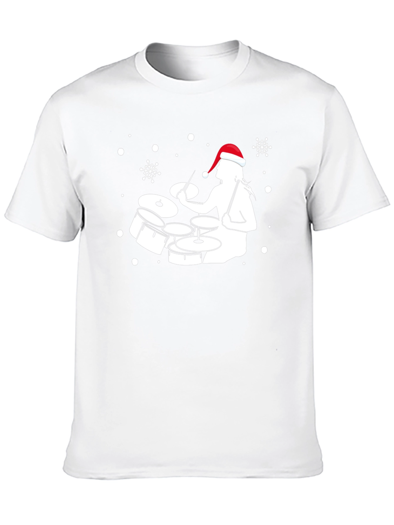 Drummer Santa Holiday T-Shirt