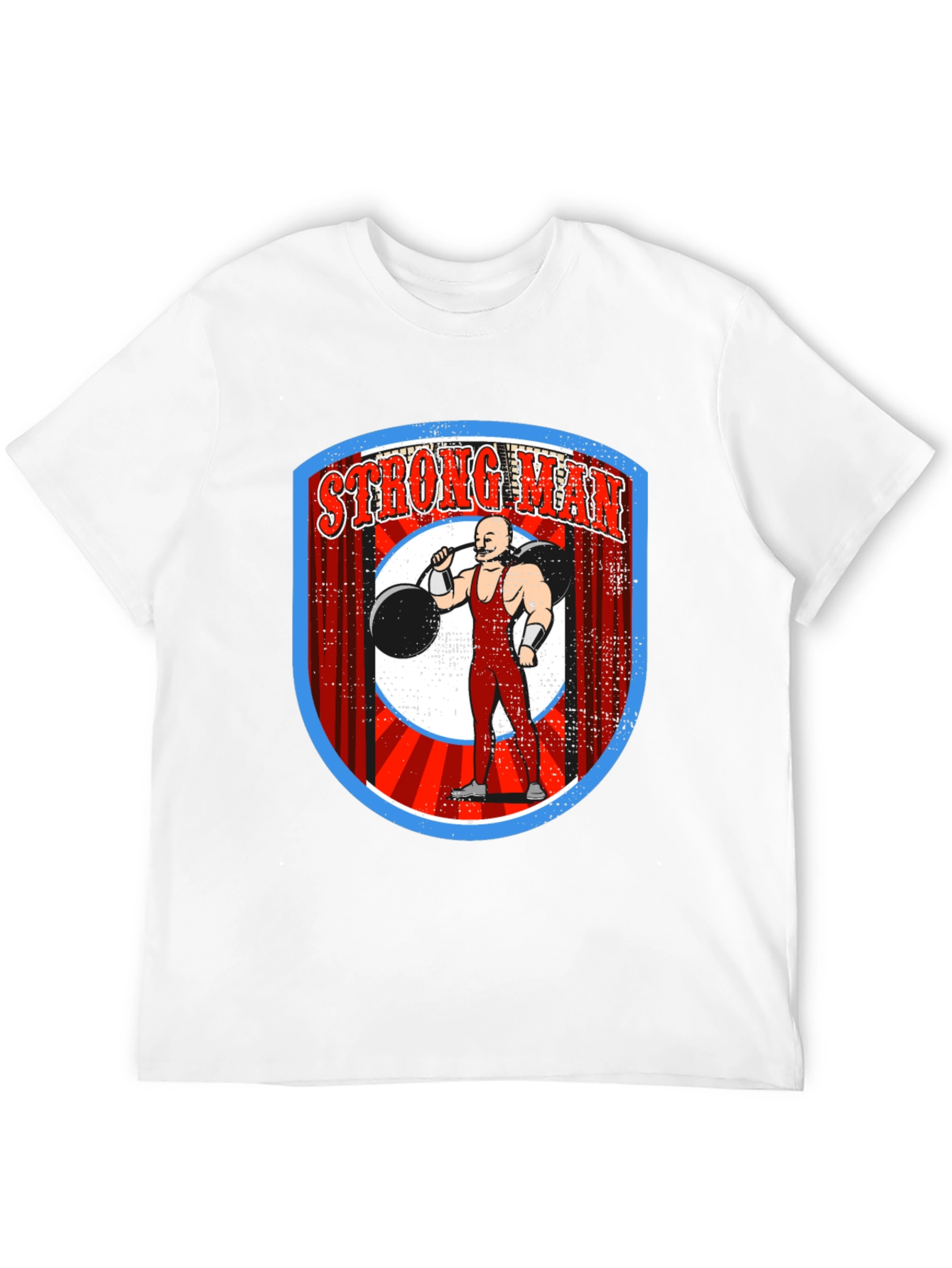 Strongman Graphic T-Shirt - Retro Weightlifting Design