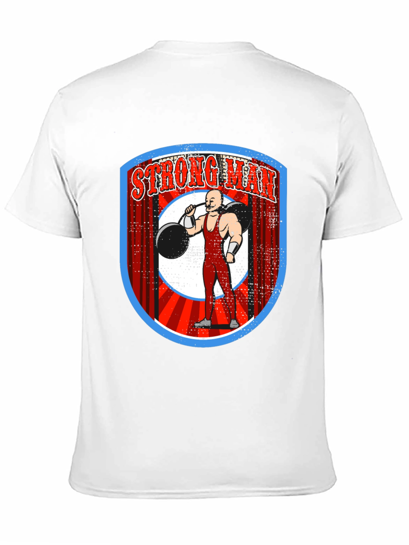 Strongman Graphic T-Shirt - Retro Weightlifting Design