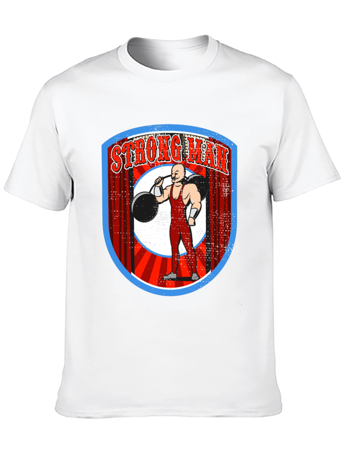 Strongman Graphic T-Shirt - Retro Weightlifting Design