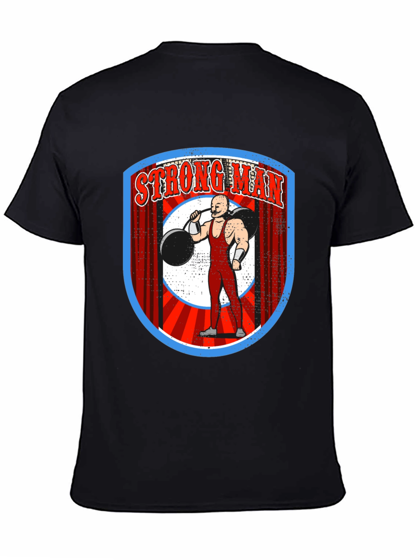 Strongman Graphic T-Shirt - Retro Weightlifting Design