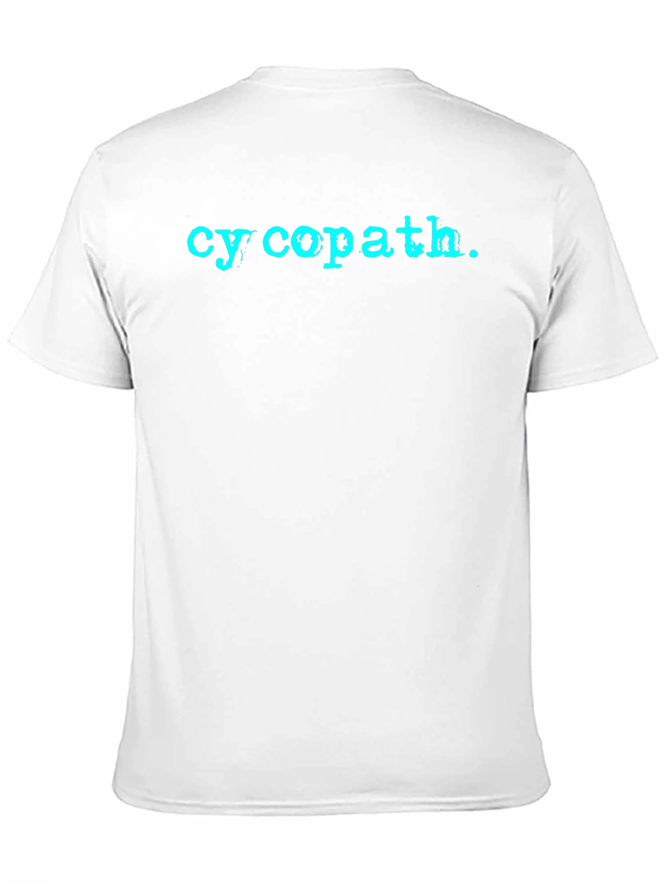 Cy-copath T-Shirt - Teal on Black Crew Neck
