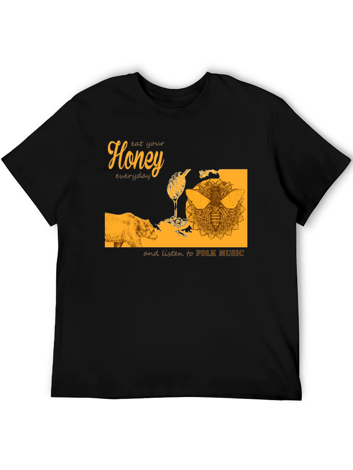 Honey Bear Folk Music T-Shirt