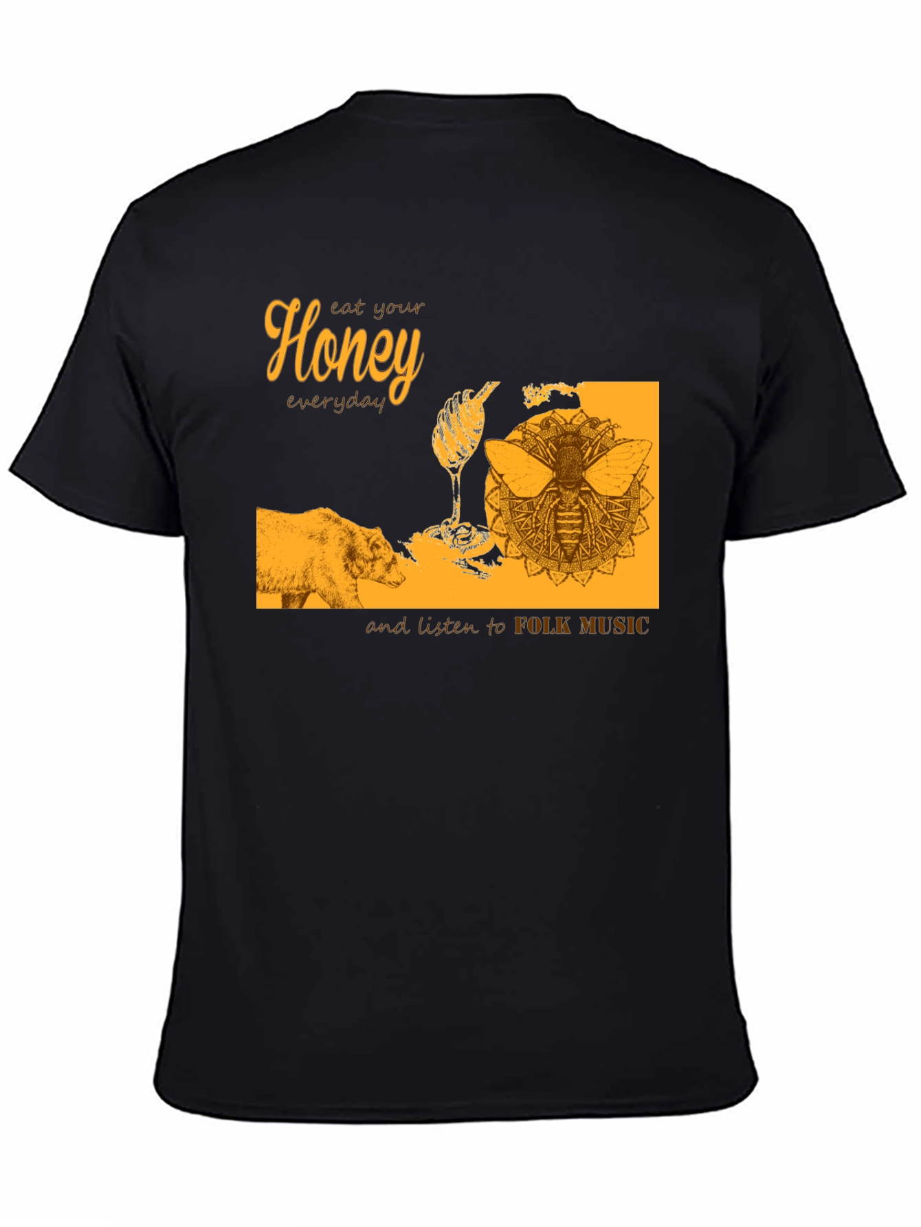Honey Bear Folk Music T-Shirt