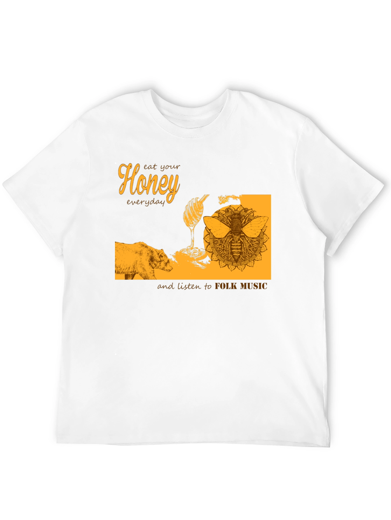 Honey Bear Folk Music T-Shirt