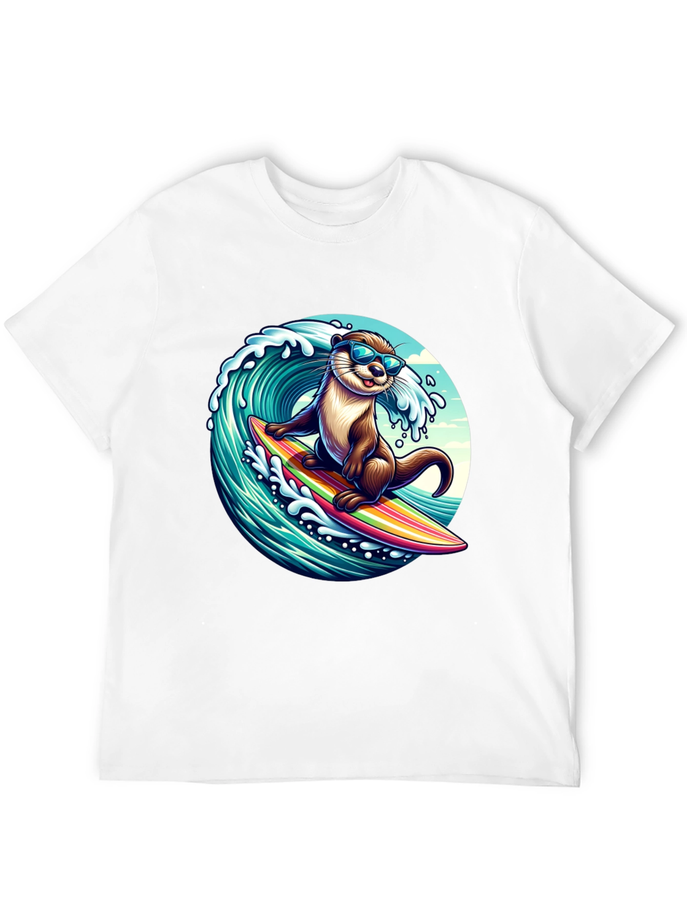 Surfing Otter Graphic Tee