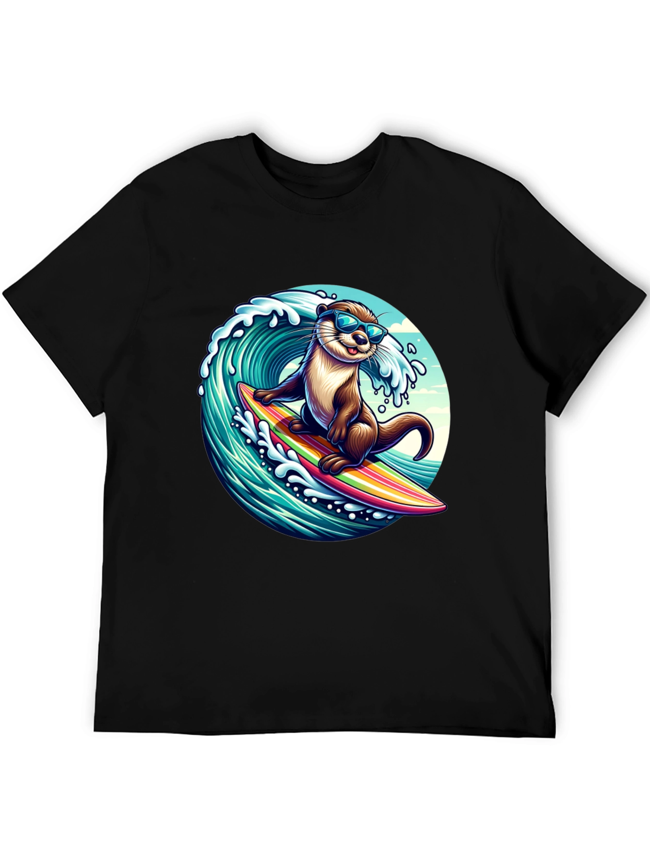 Surfing Otter Graphic Tee