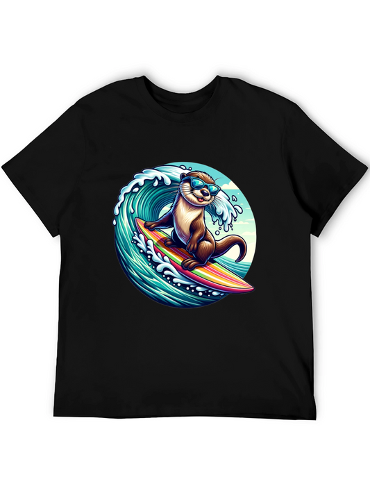 Surfing Otter Graphic Tee
