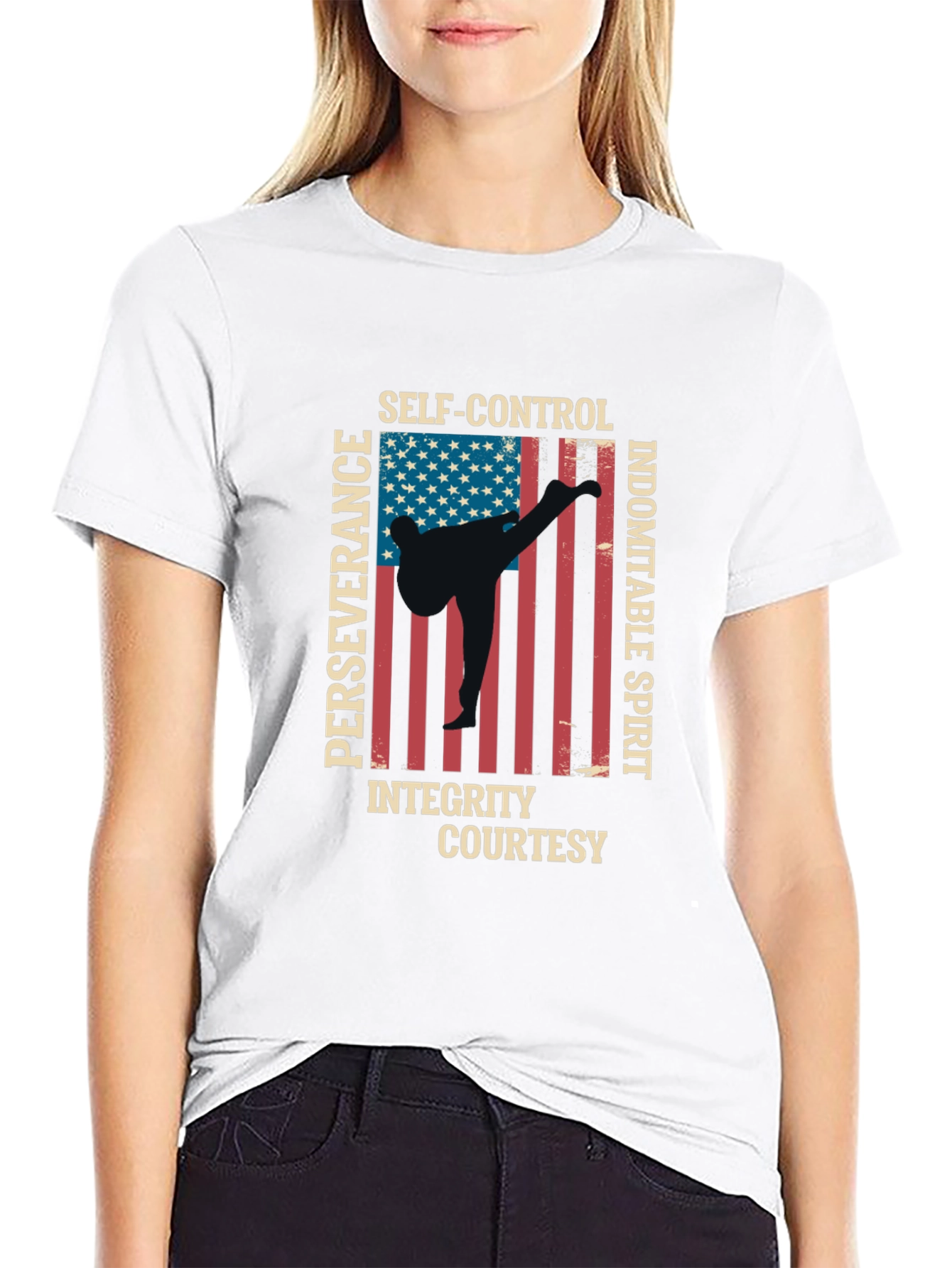 Martial Arts USA Flag T-Shirt