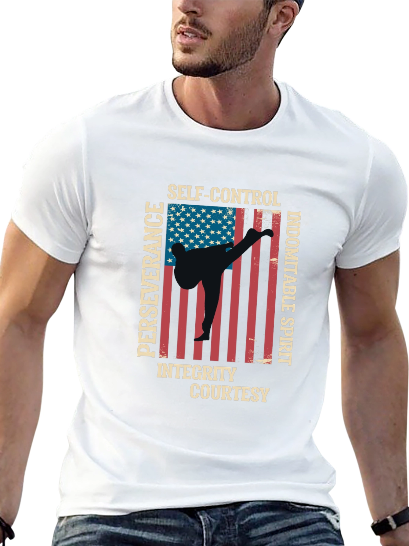 Martial Arts USA Flag T-Shirt