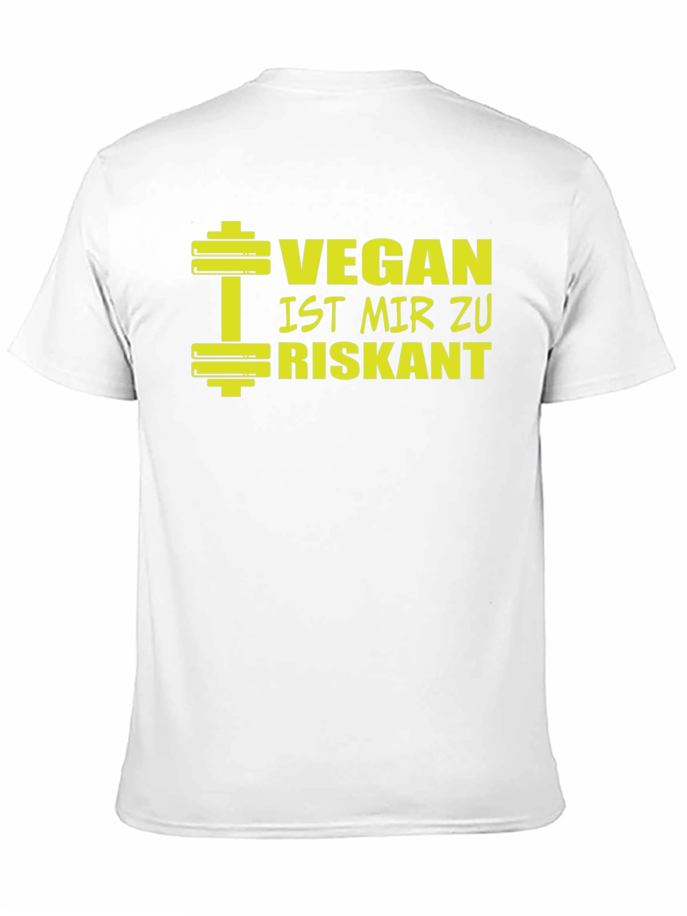 Vegan Too Risky Funny Graphic T-Shirt
