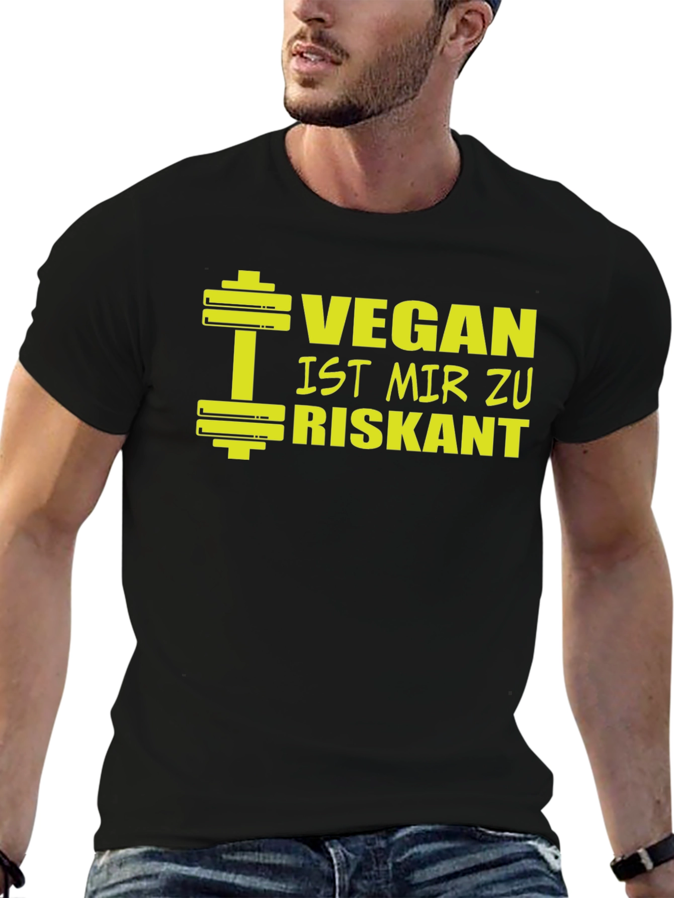 Vegan Too Risky Funny Graphic T-Shirt