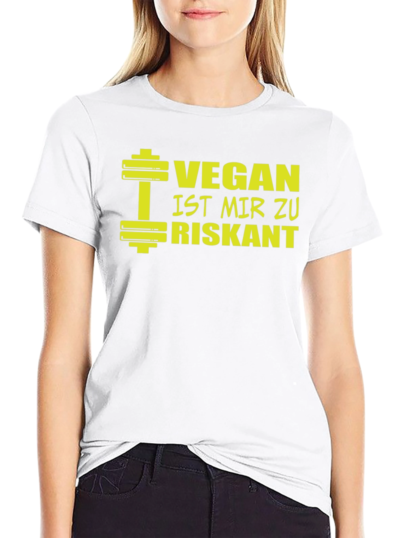 Vegan Too Risky Funny Graphic T-Shirt