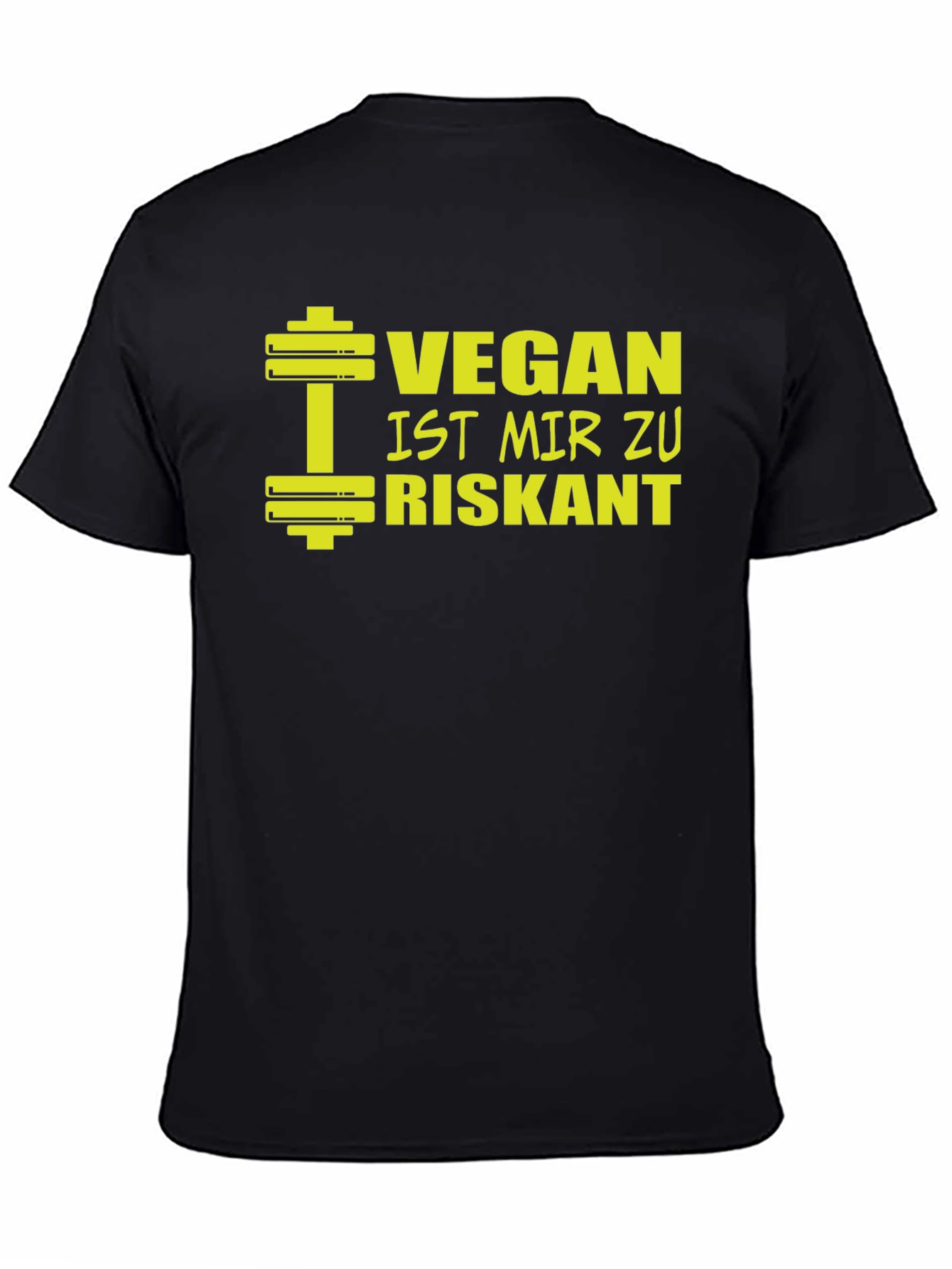 Vegan Too Risky Funny Graphic T-Shirt