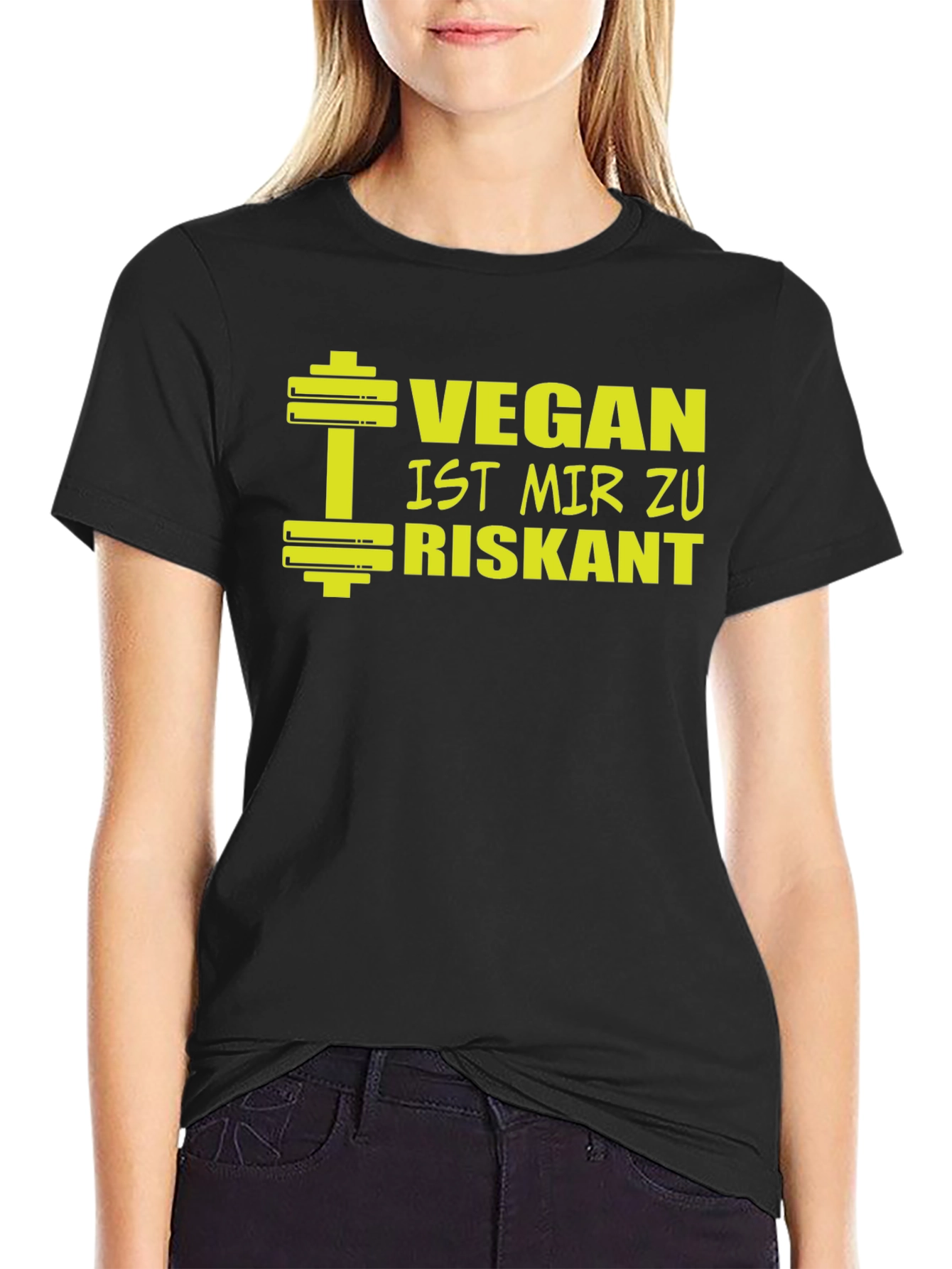Vegan Too Risky Funny Graphic T-Shirt