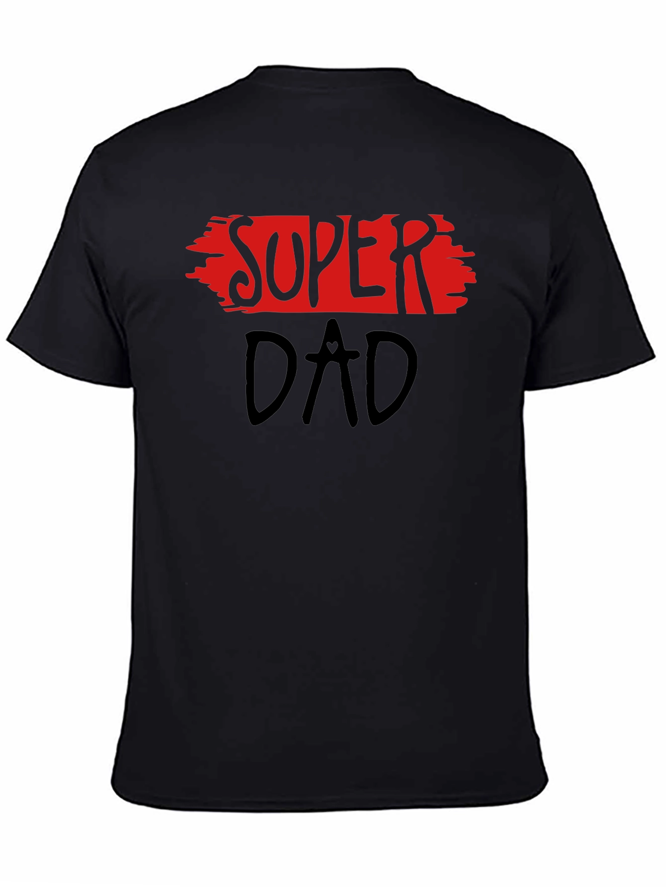 Super Dad Black Graphic Tee - Fathers Day Gift
