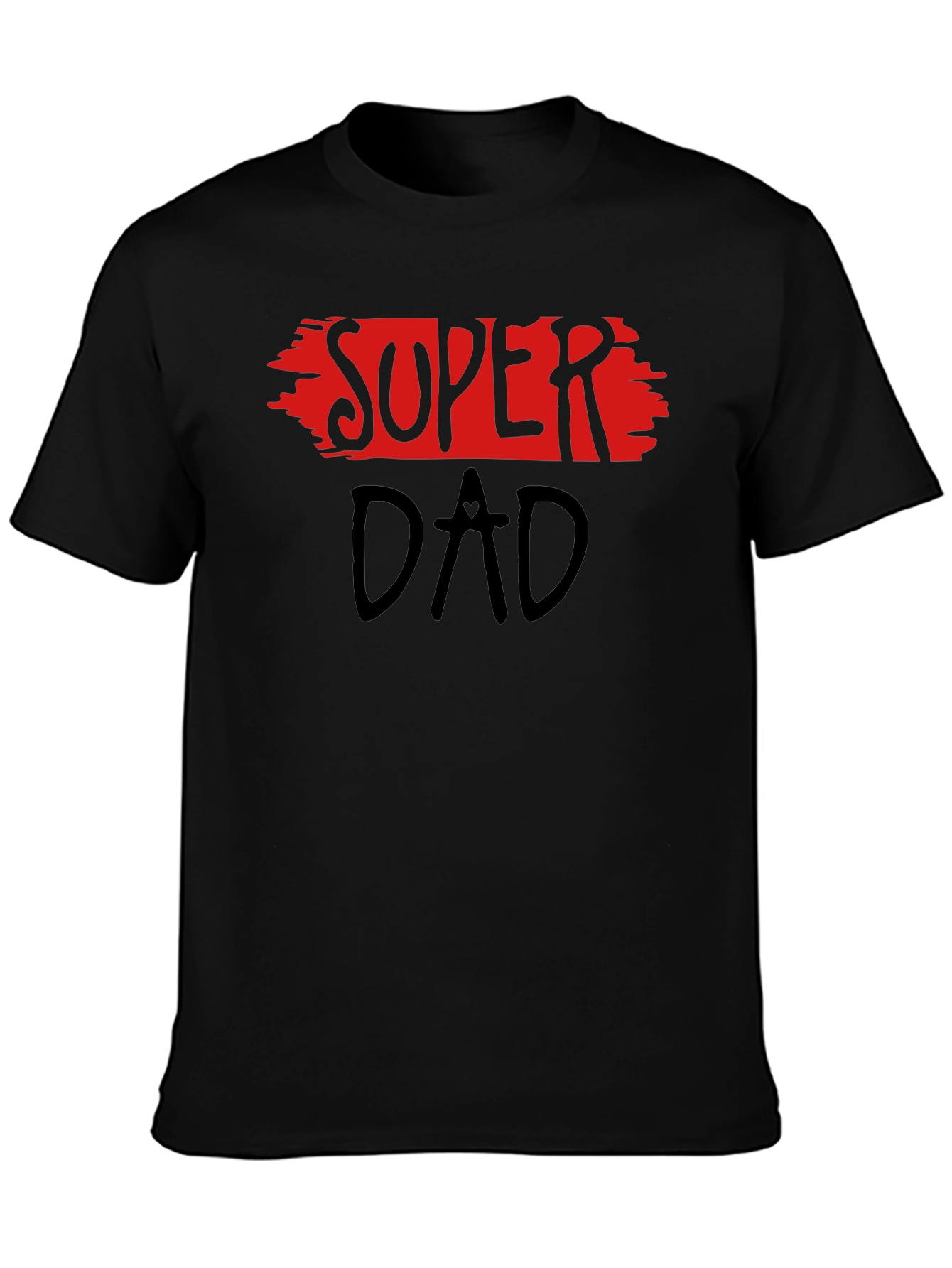 Super Dad Black Graphic Tee - Fathers Day Gift