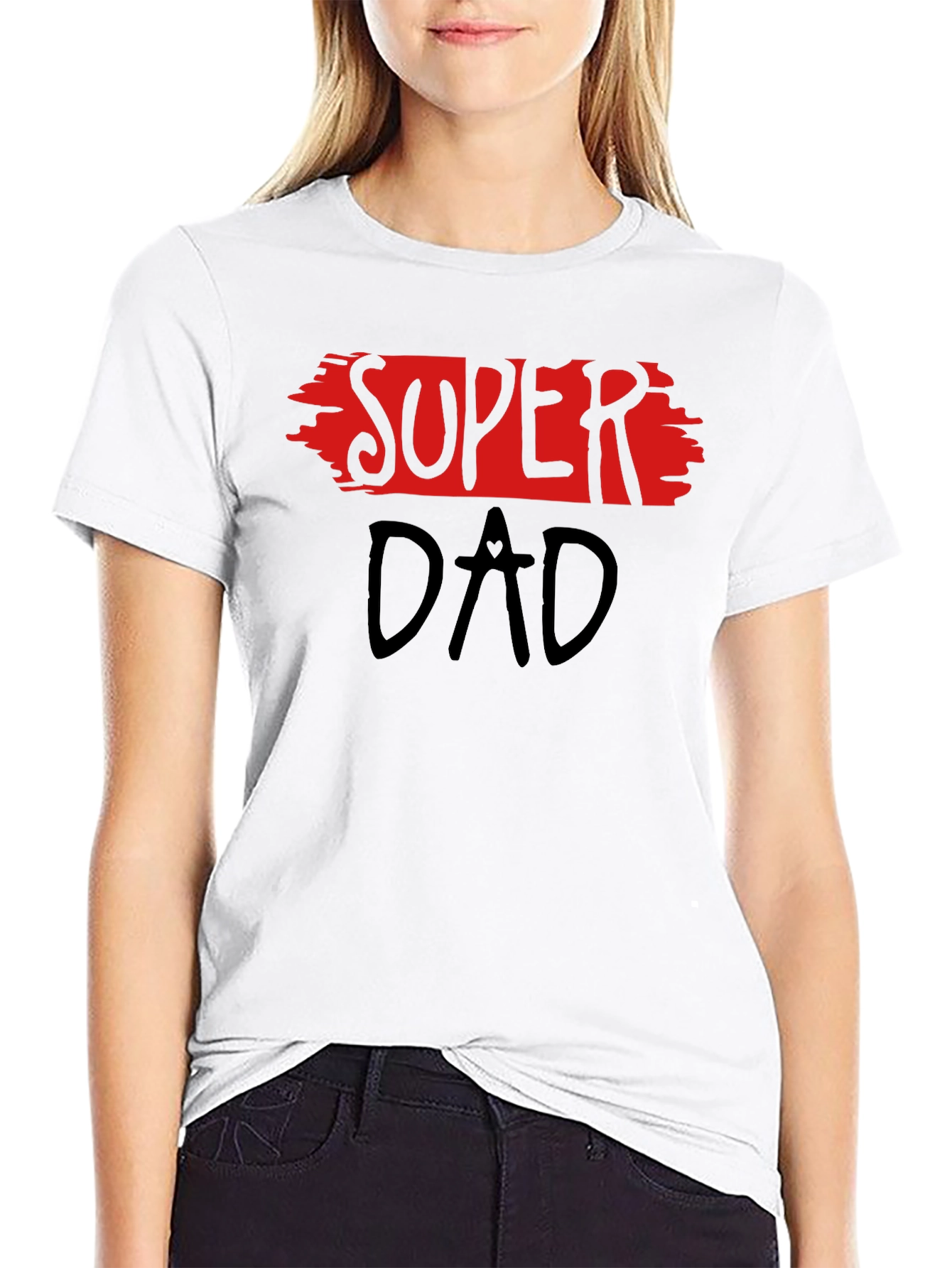 Super Dad Black Graphic Tee - Fathers Day Gift