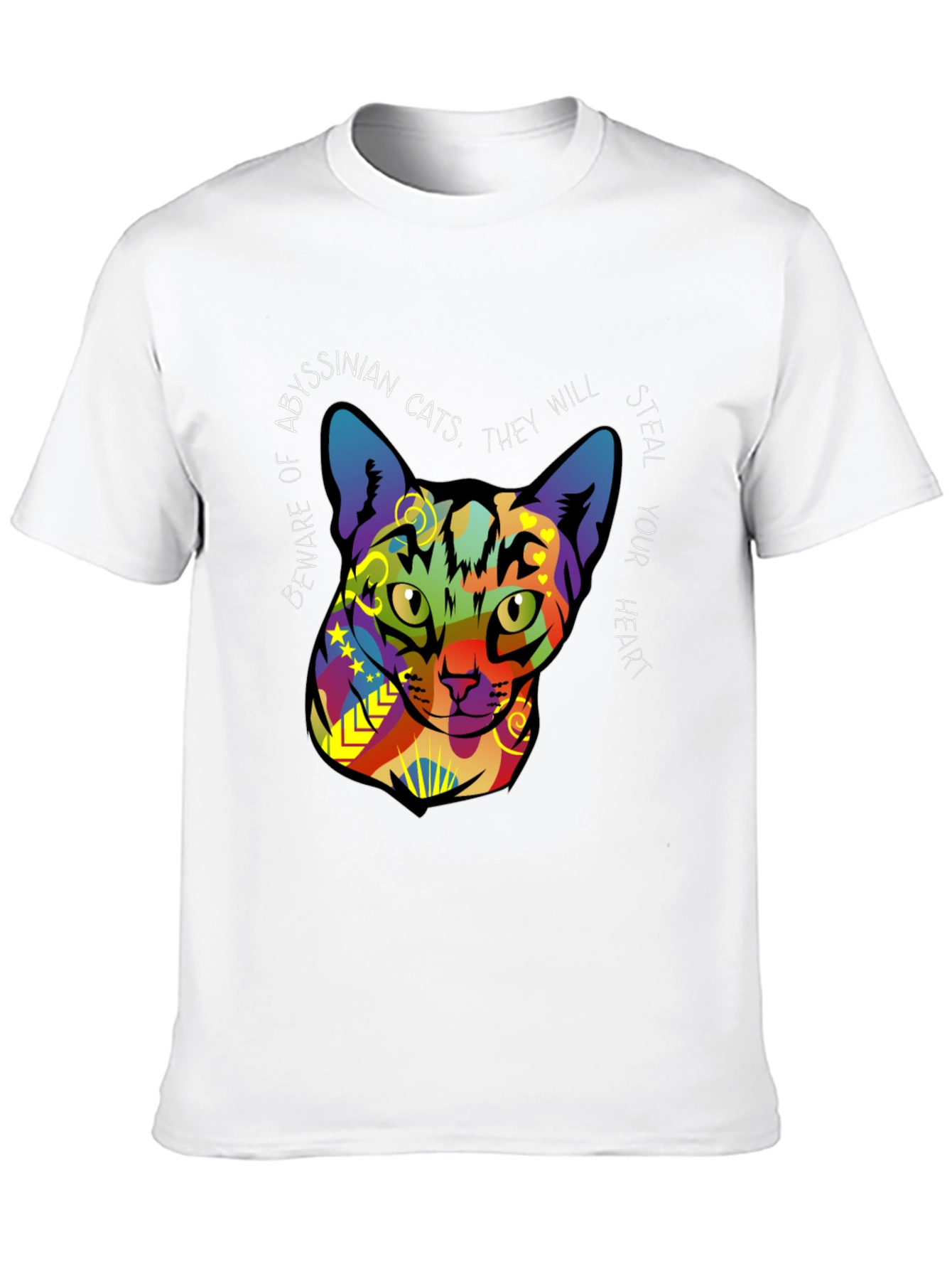 Abyssinian Cat Graphic Tee - Steal Your Heart