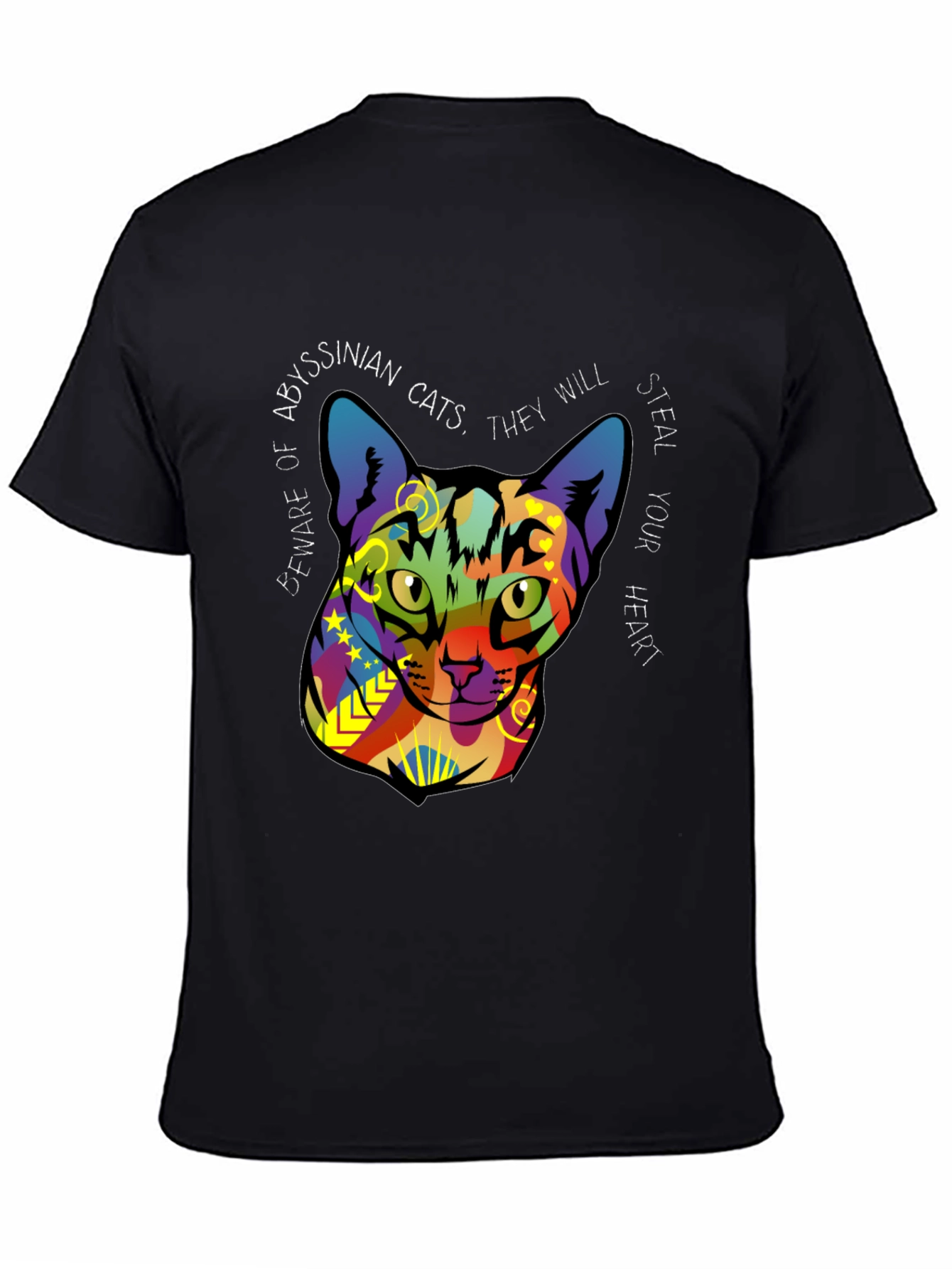 Abyssinian Cat Graphic Tee - Steal Your Heart