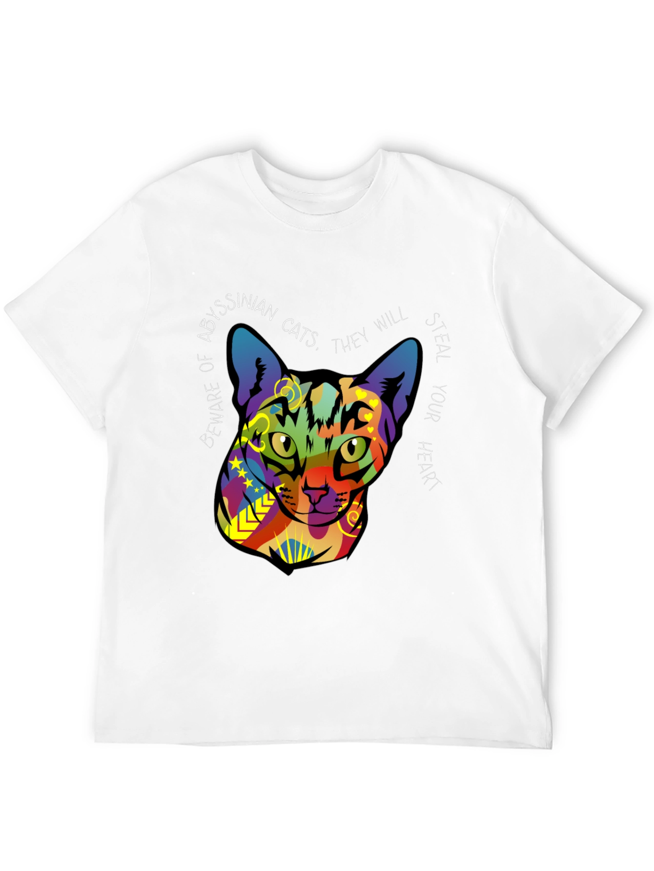 Abyssinian Cat Graphic Tee - Steal Your Heart