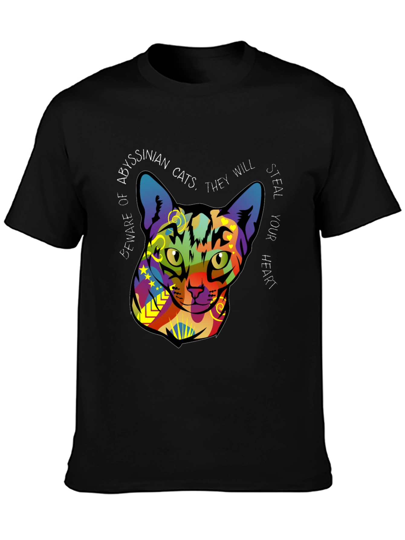 Abyssinian Cat Graphic Tee - Steal Your Heart