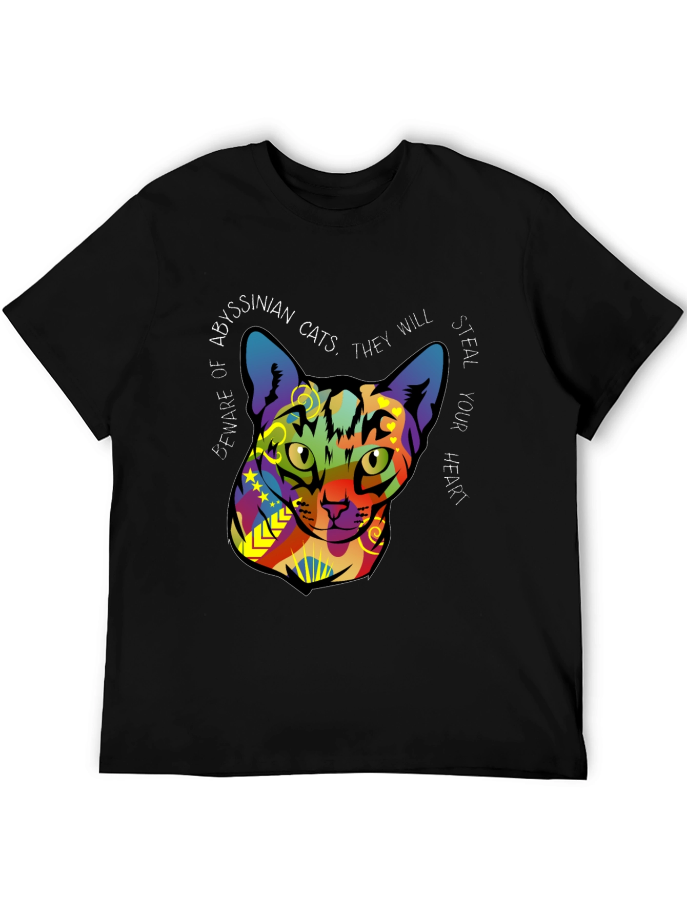 Abyssinian Cat Graphic Tee - Steal Your Heart