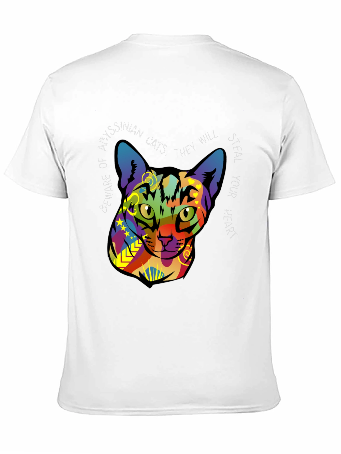 Abyssinian Cat Graphic Tee - Steal Your Heart