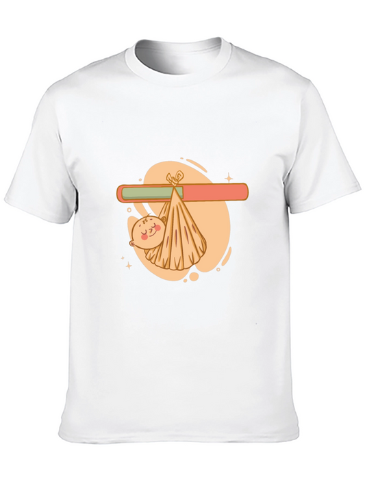 Baby on the Way Loading Bar Black T-Shirt