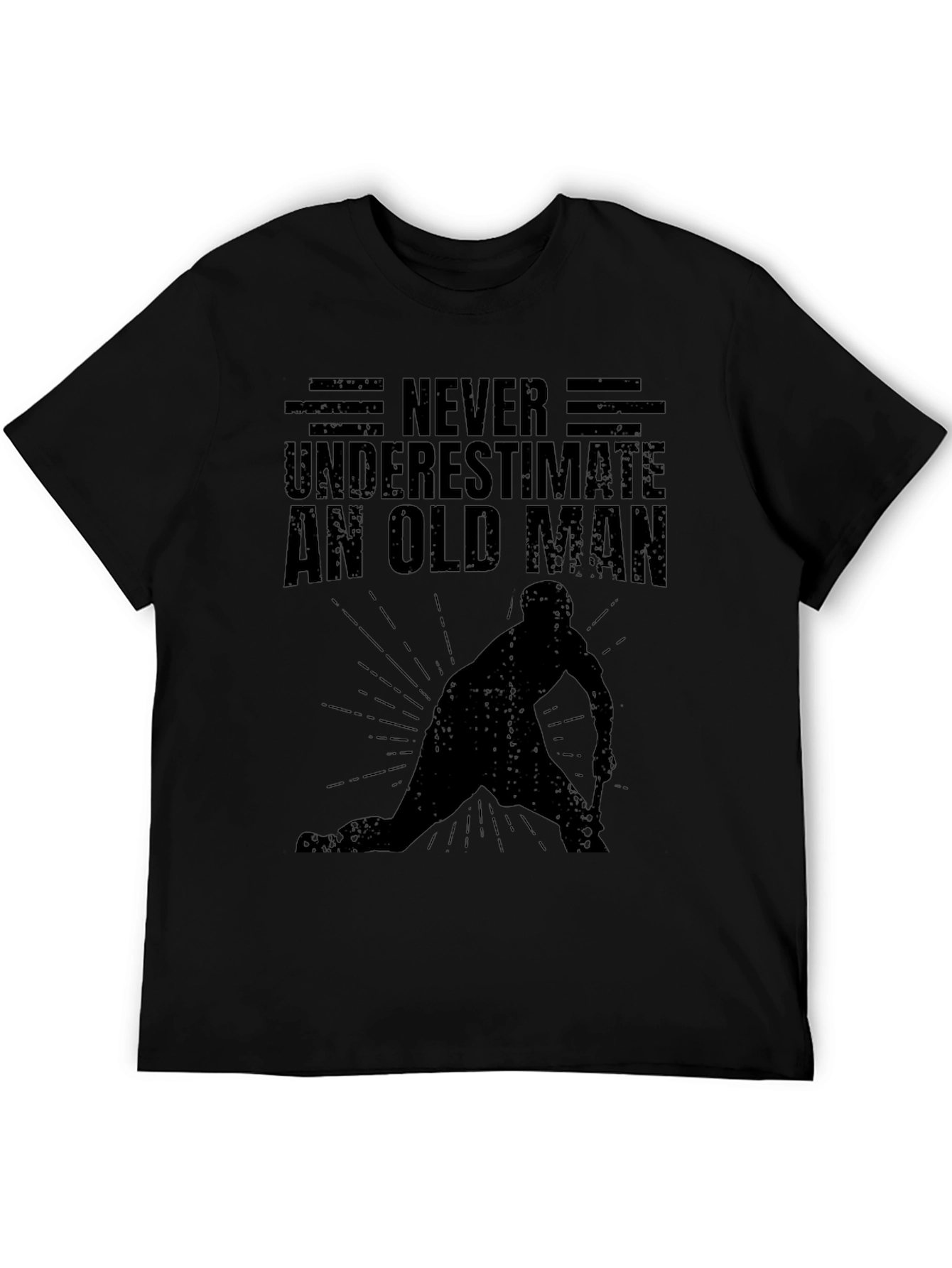 Never Underestimate An Old Man Hockey T-Shirt