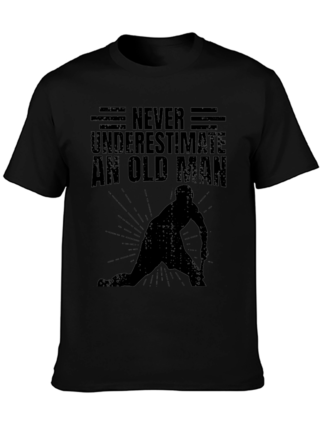 Never Underestimate An Old Man Hockey T-Shirt