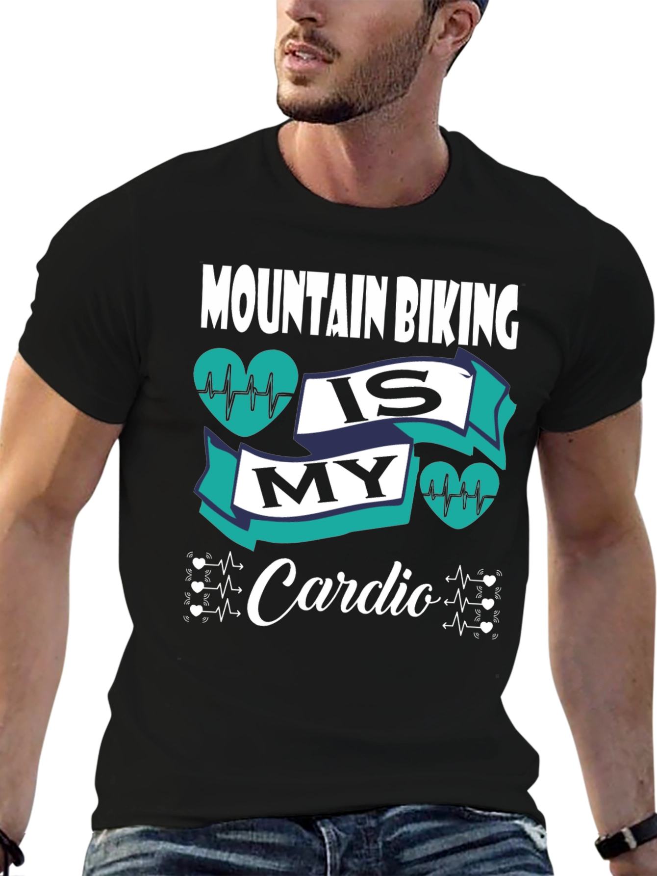 Mountain Biking Is My Cardio Graphic T-Shirt
