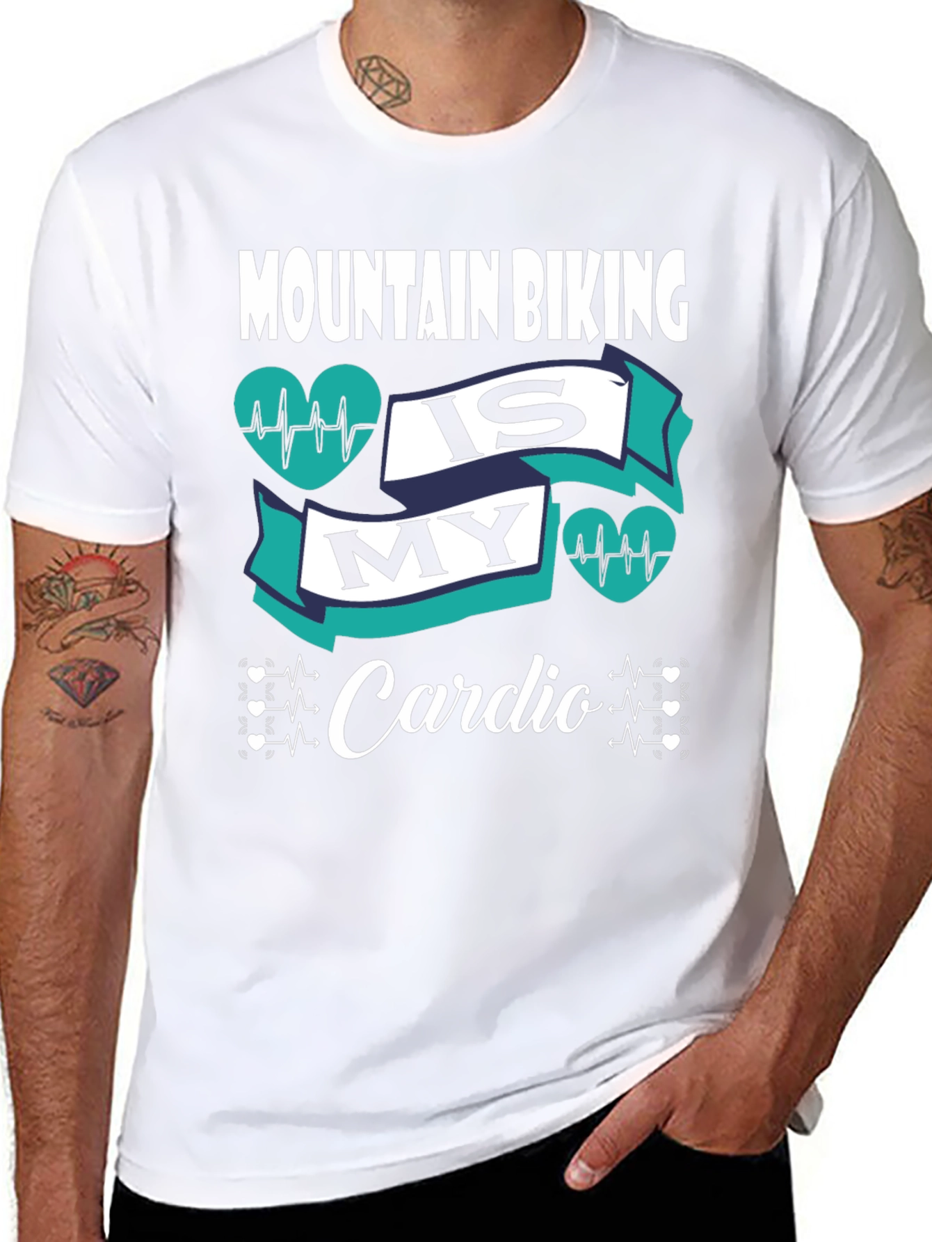 Mountain Biking Is My Cardio Graphic T-Shirt
