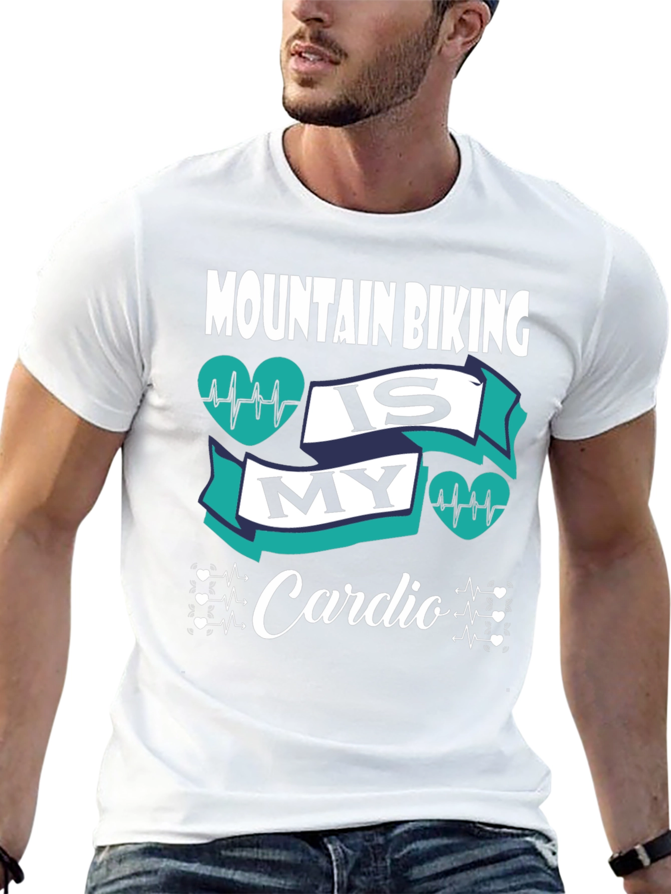 Mountain Biking Is My Cardio Graphic T-Shirt