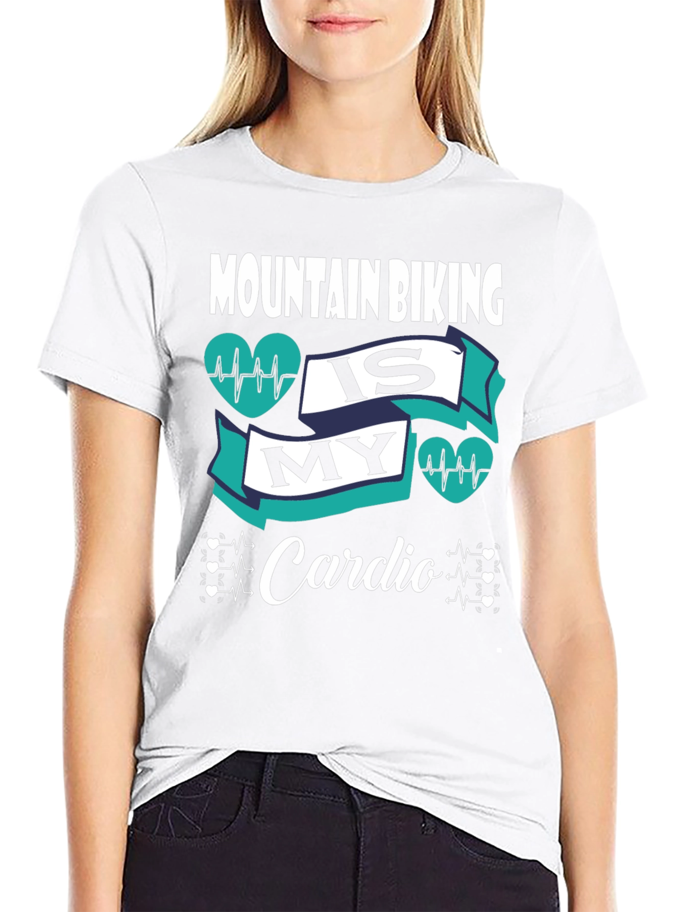 Mountain Biking Is My Cardio Graphic T-Shirt