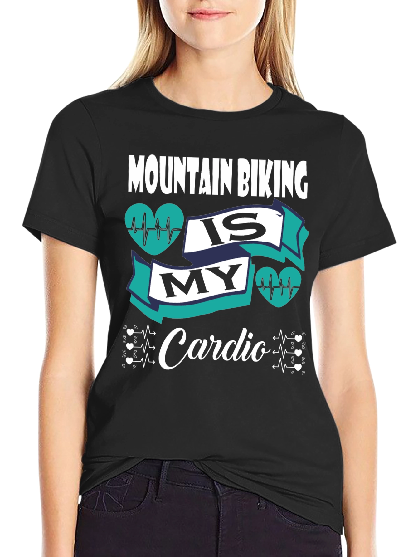 Mountain Biking Is My Cardio Graphic T-Shirt