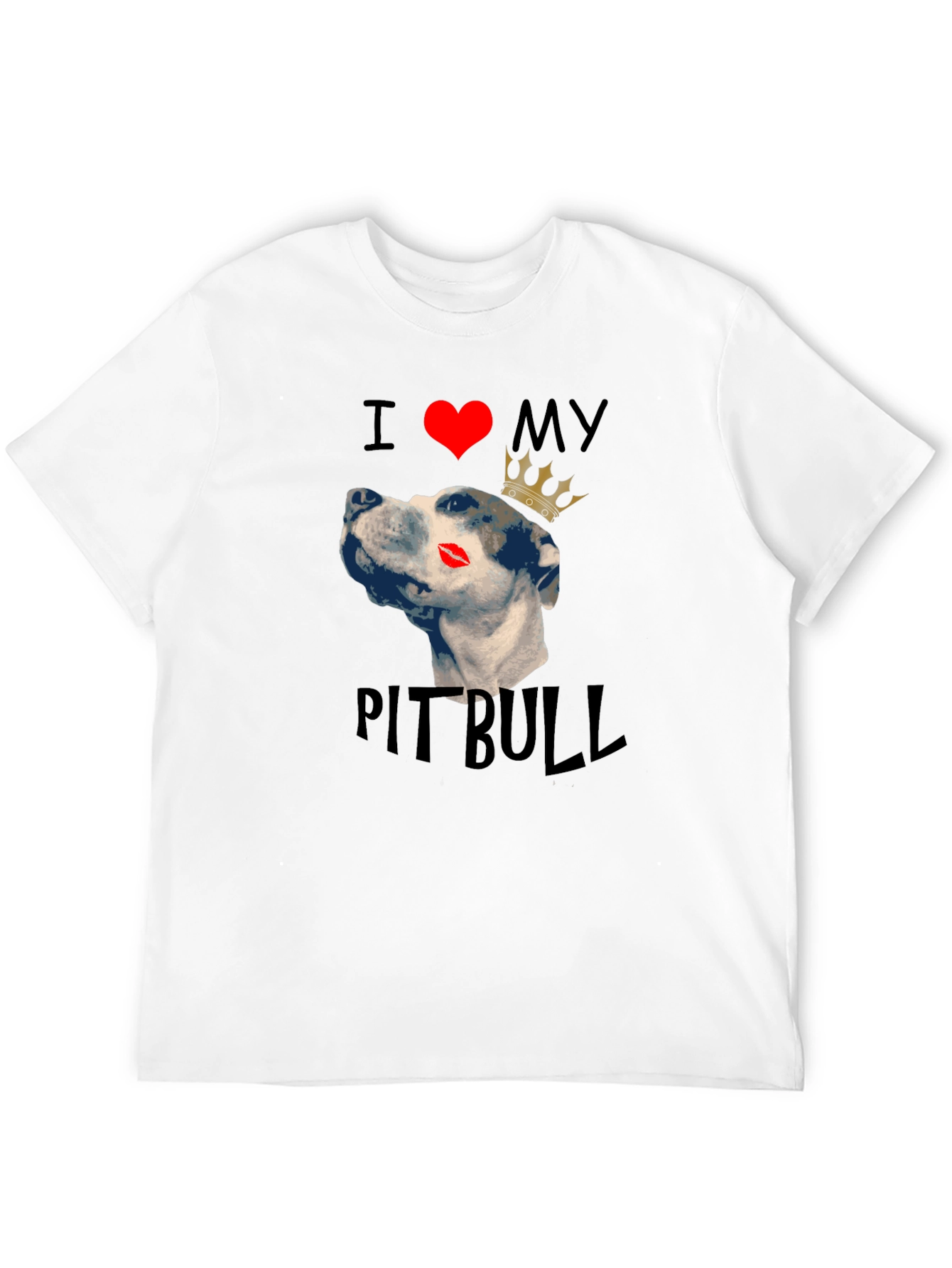 I Love My Pitbull Dog T-Shirt