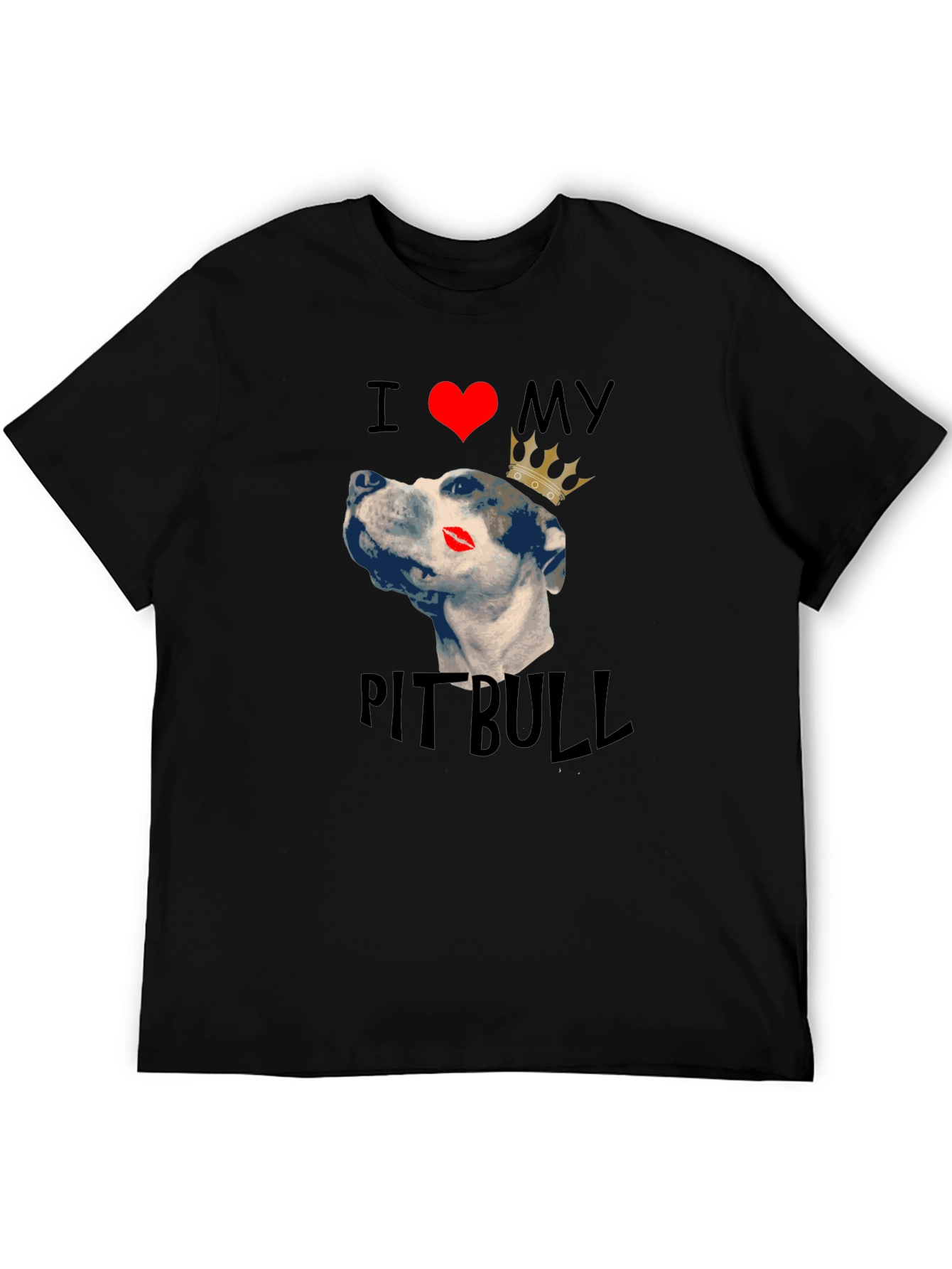 I Love My Pitbull Dog T-Shirt