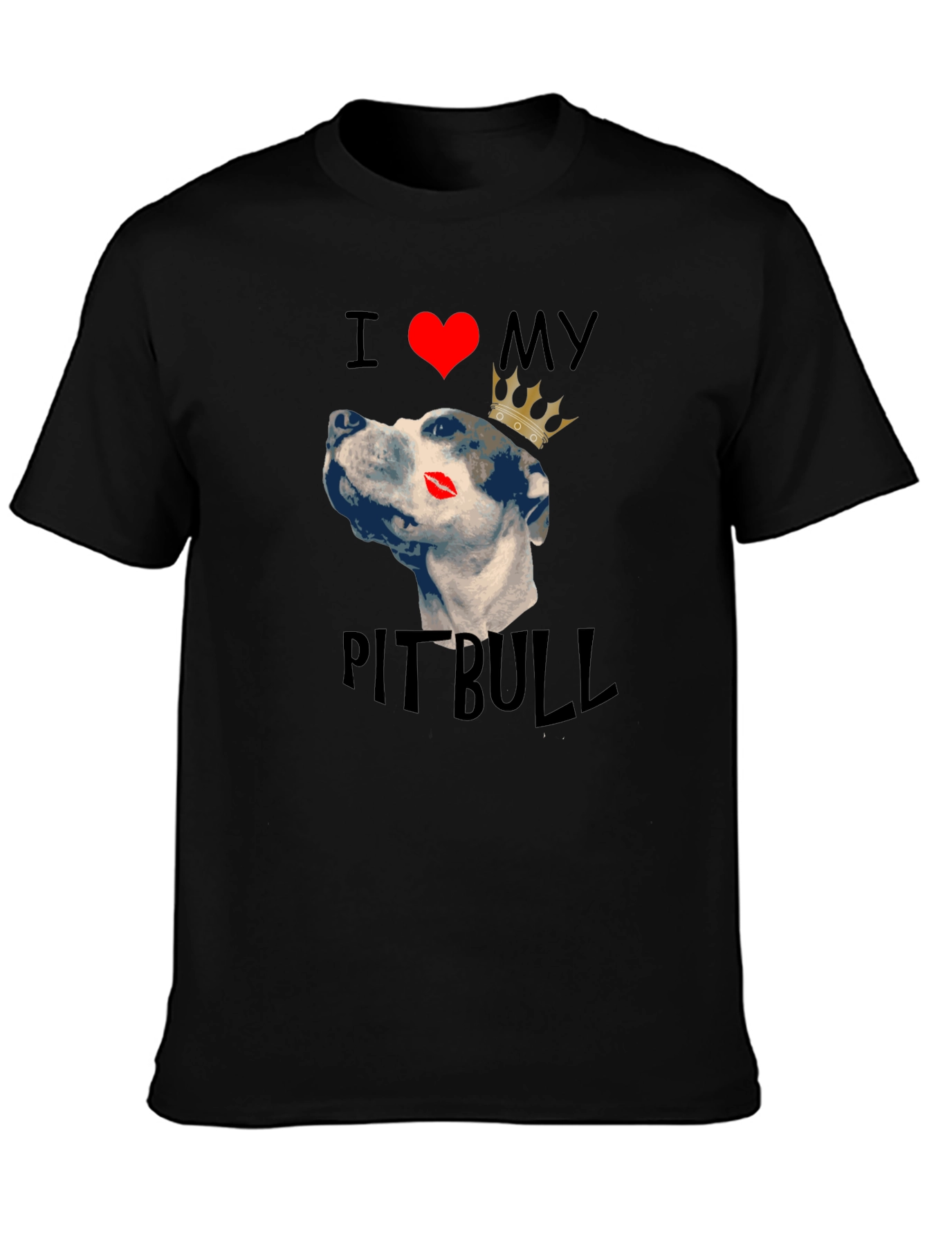 I Love My Pitbull Dog T-Shirt