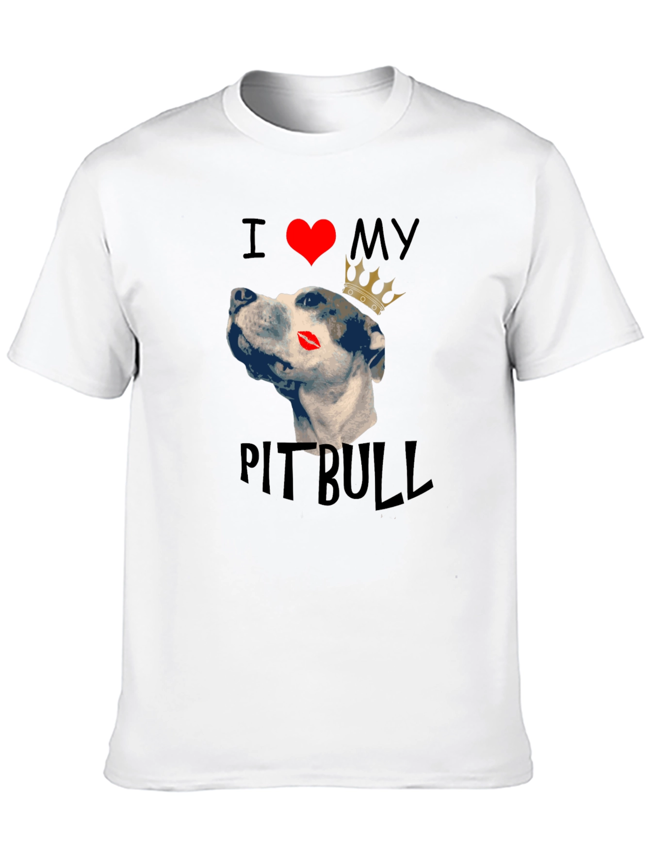 I Love My Pitbull Dog T-Shirt