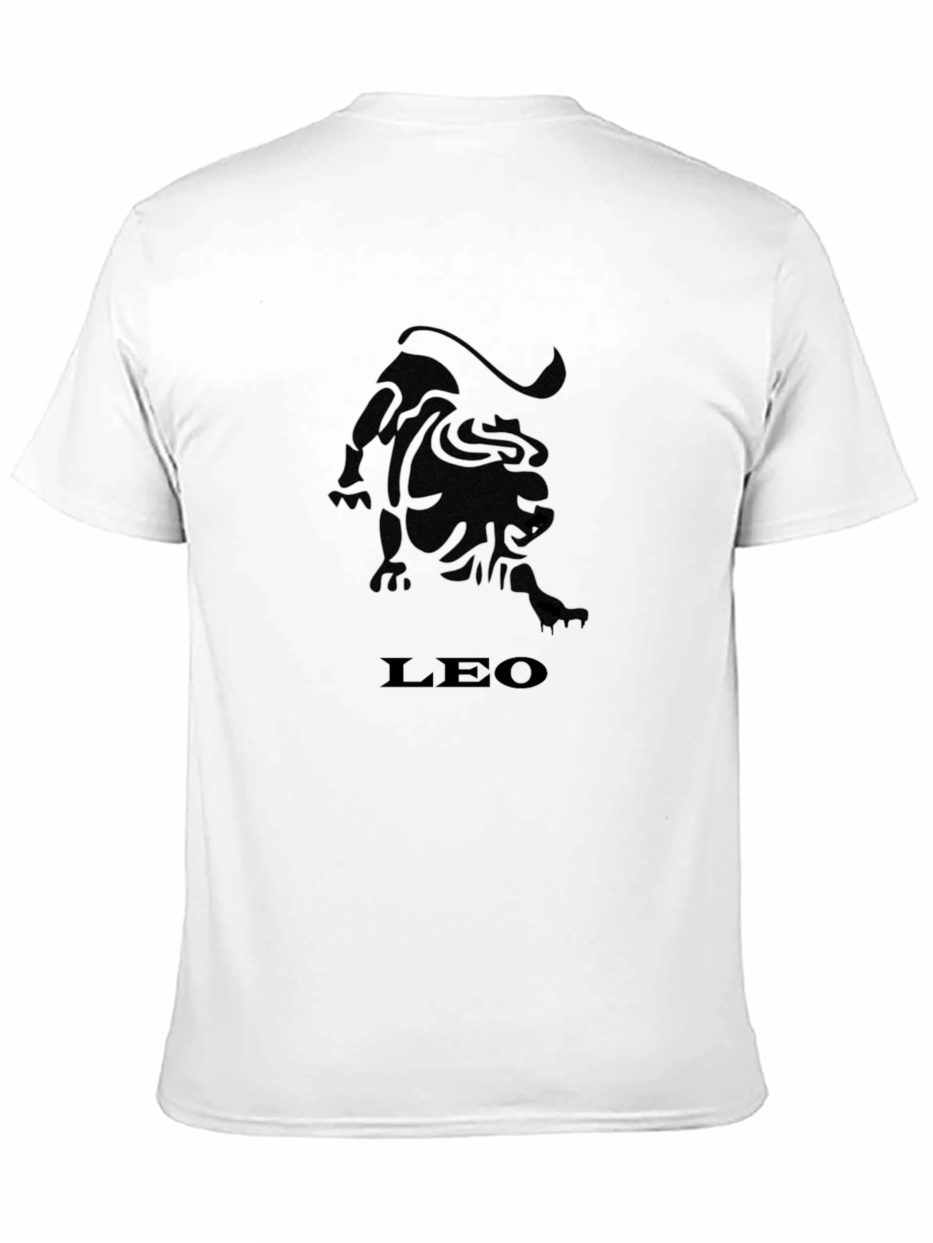 Black Leo Zodiac Graphic T-Shirt