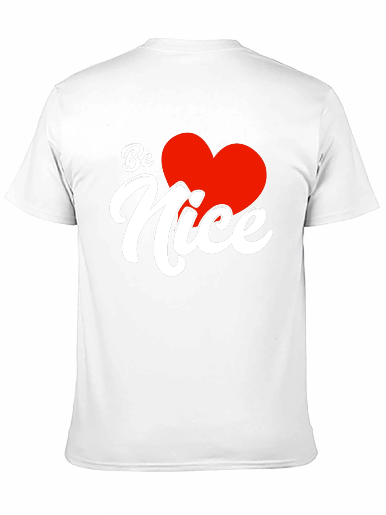 Be Nice Heart Graphic Black T-Shirt